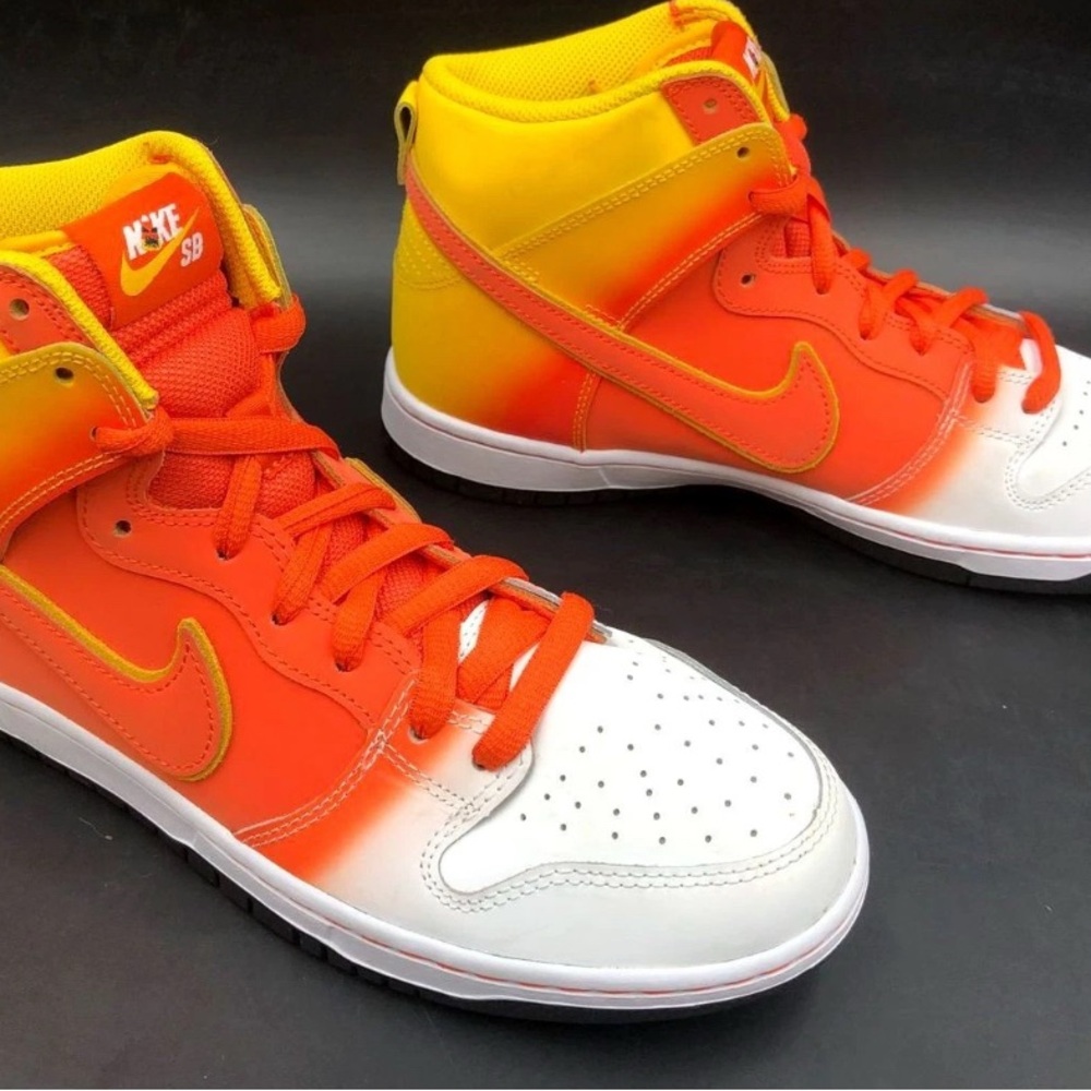 Nike SB Sweet Tooth High-Top Sneakers in Orange and Yellow